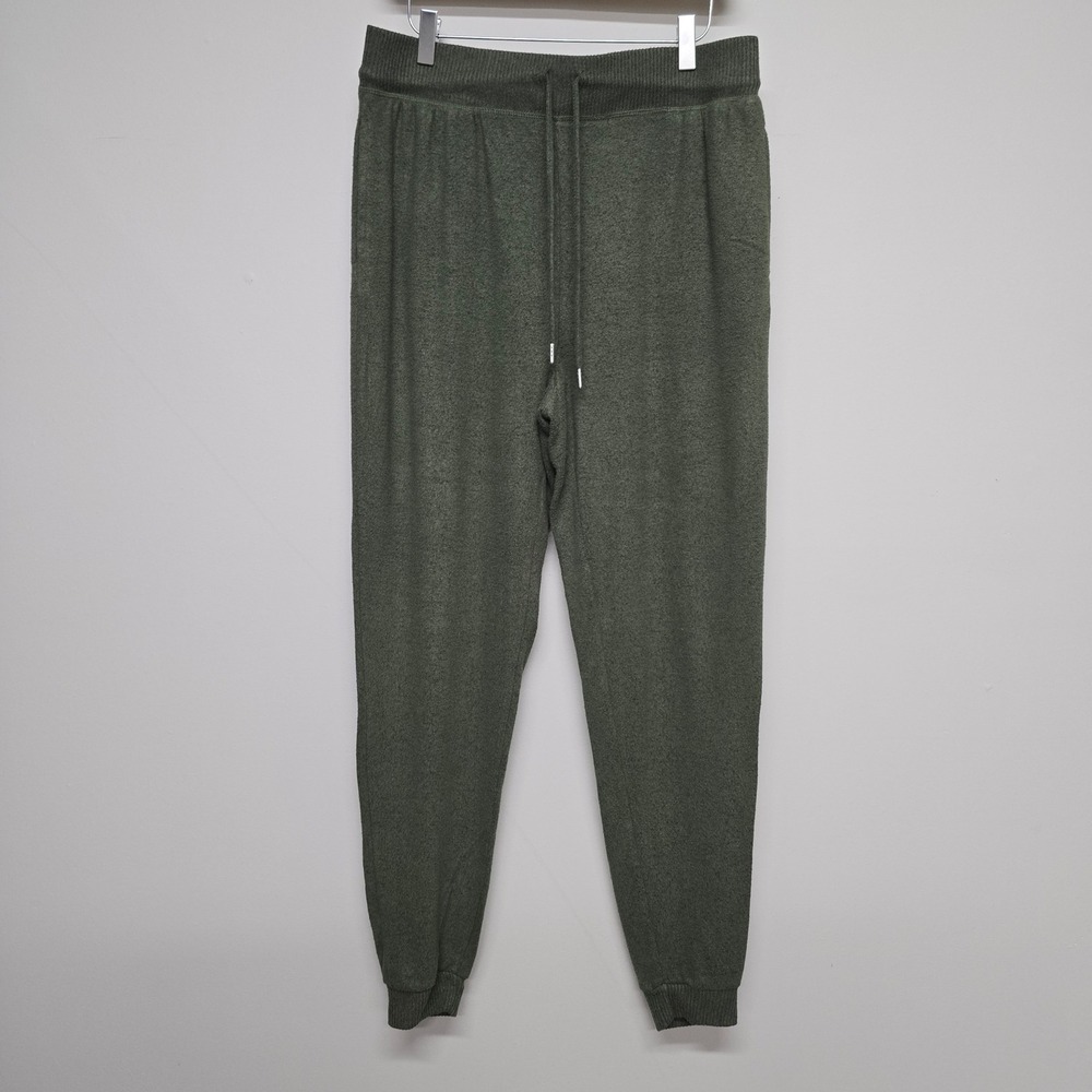 No Boundaries Jogger Pants Womens L 12-14 Green Rayon Blend Knit Lounge Casual